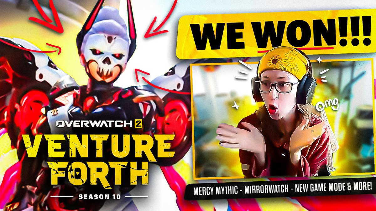 MERCY MYTHIC REVEALED!! Here's 13 minutes of me losing my mind after watching the S10 trailer and seeing the Mercy Mythic in all her glory ⬇️ 📽️ Watch here: youtu.be/0qn6MGsXHkk
