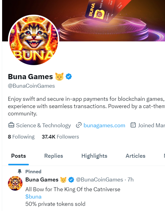 $buna twitter now verified ! There is no smoke without fire! YOU are not READY for whats coming. private sale , still open!