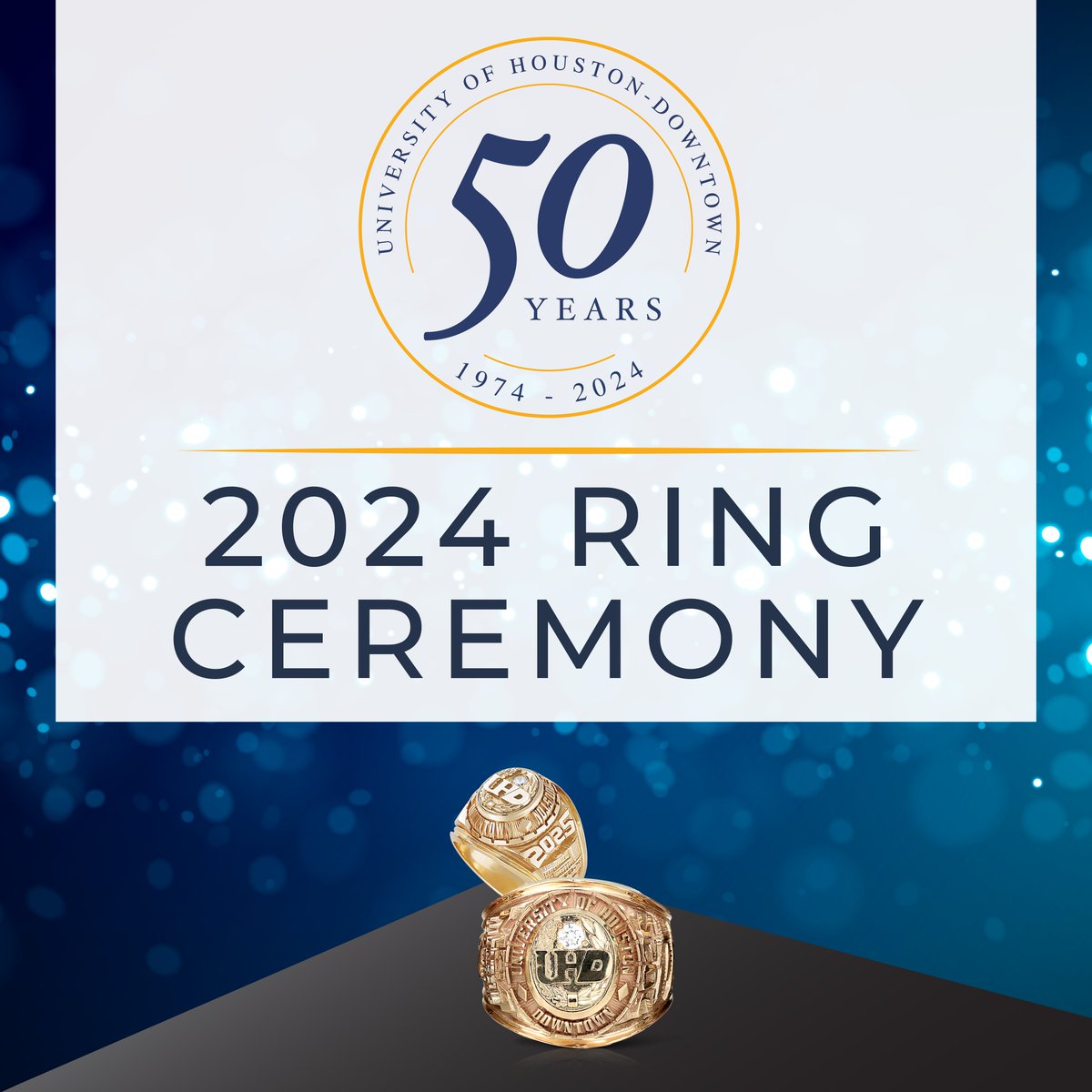 Graduating Gators, it’s time to commemorate your achievements. 🌟 Join us at the UHD Ring Ceremony to celebrate your journey and receive your class ring! When: 10 a.m., Saturday, April 13, 2024 Where: A300 - Academic Building Learn more: bit.ly/4aAJsa8