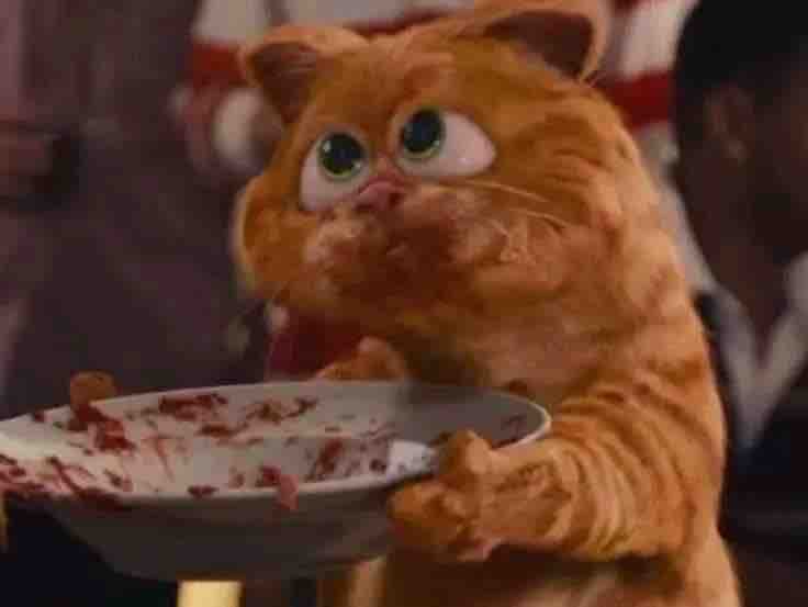 Yo después de decir que no tenía hambre.