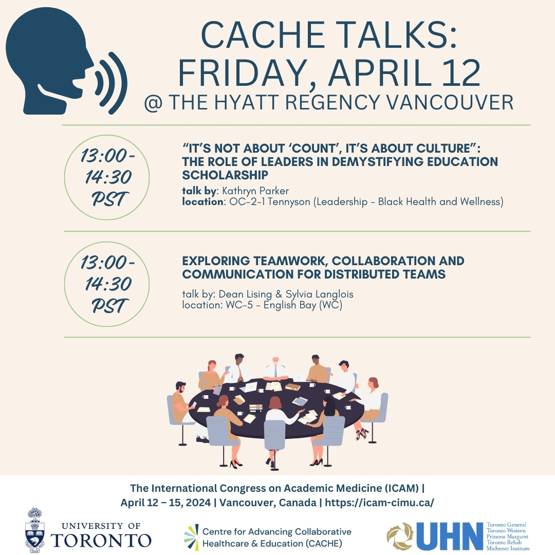 We are excited for day 1 of #ICAM2024! A reminder that you can come visit us at our booth in the Fairmont Hotel (Exhibitor Booth 132), or attend a talk given by CACHE members at the conference! The times and topics for today can be found on the graphic attached. #CACHEatICAM2024