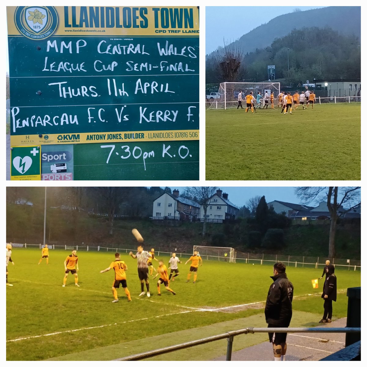 119. Gêm rownd gyn derfynol #CentralWalesLeagueChallengeCup o Victoria Park heno. Roedd yn gêm gyda popeth 10 gol,2 cerdyn glas,4 cerdyn melyn a 4 cerdyn coch. @FcPenparcau 3 @Kerry_LambsFC 7. Gyda @garydavies15 #groundhopping @HoppersGuide @MW_footy @CTSport @NonLeagueCrowd