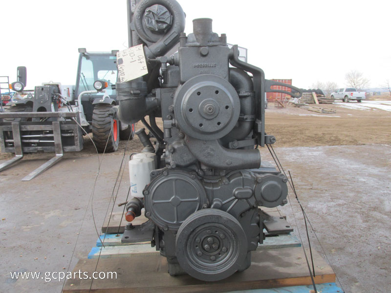 Good, running 354.4 Perkins engine out of a 2-110 White tractor on the shelf, ready to go for $3750 exchange.  Call us at 888-327-6767 for more engine options. #gcparts #grattoncoulee #ag #engines #usedparts #whitetractor #runningengine #forsale #readytogo