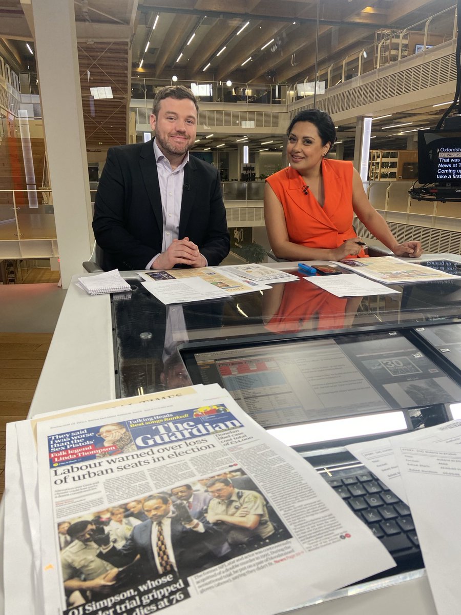 Press Preview tonight 10.30pm 🔸OJ 🔸Iran 🔸Labour’s prospects in urban areas …and plenty more, with ⁦@LiamThorpECHO⁩ & ⁦@Ommasalma⁩ #skypapers