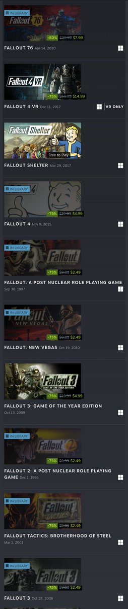 ALL THE FALLOUT GAMES ARE ON SALE AGAIN RAAAHHHHH MUTUALS BUY THEM RIGHT NOW ‼️‼️‼️‼️‼️‼️‼️