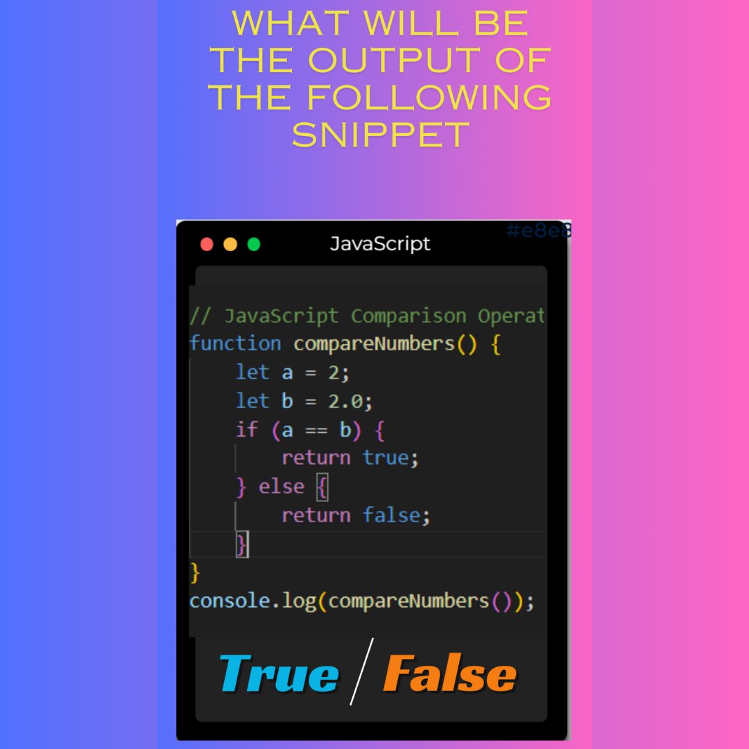 What will be the output of the following snippet??
Answer will post in comment 1 Day later
Like 👍 Share 📲 Comment 📩
.
Follow me - @dev_scripters
.
.
#learncss #csstips #esstipoftheday
#css3 #csstricks #essanimation #learnhtml
#webdeveloper #ui #ux #uidesign #webdesign