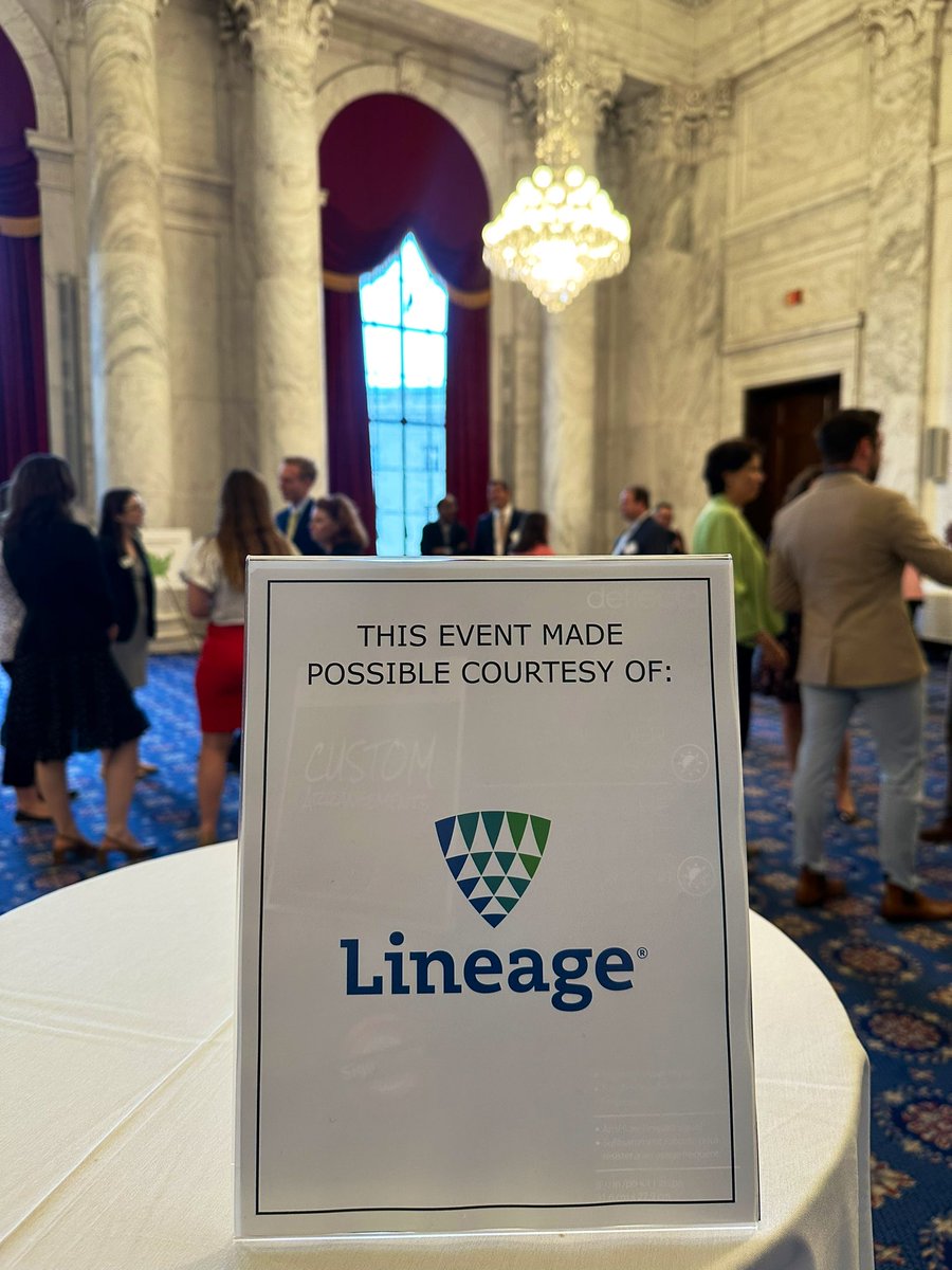 Thanks to @OneLineage for sponsoring the Friends of Frozen Food reception tonight #AFFIAdvocacy