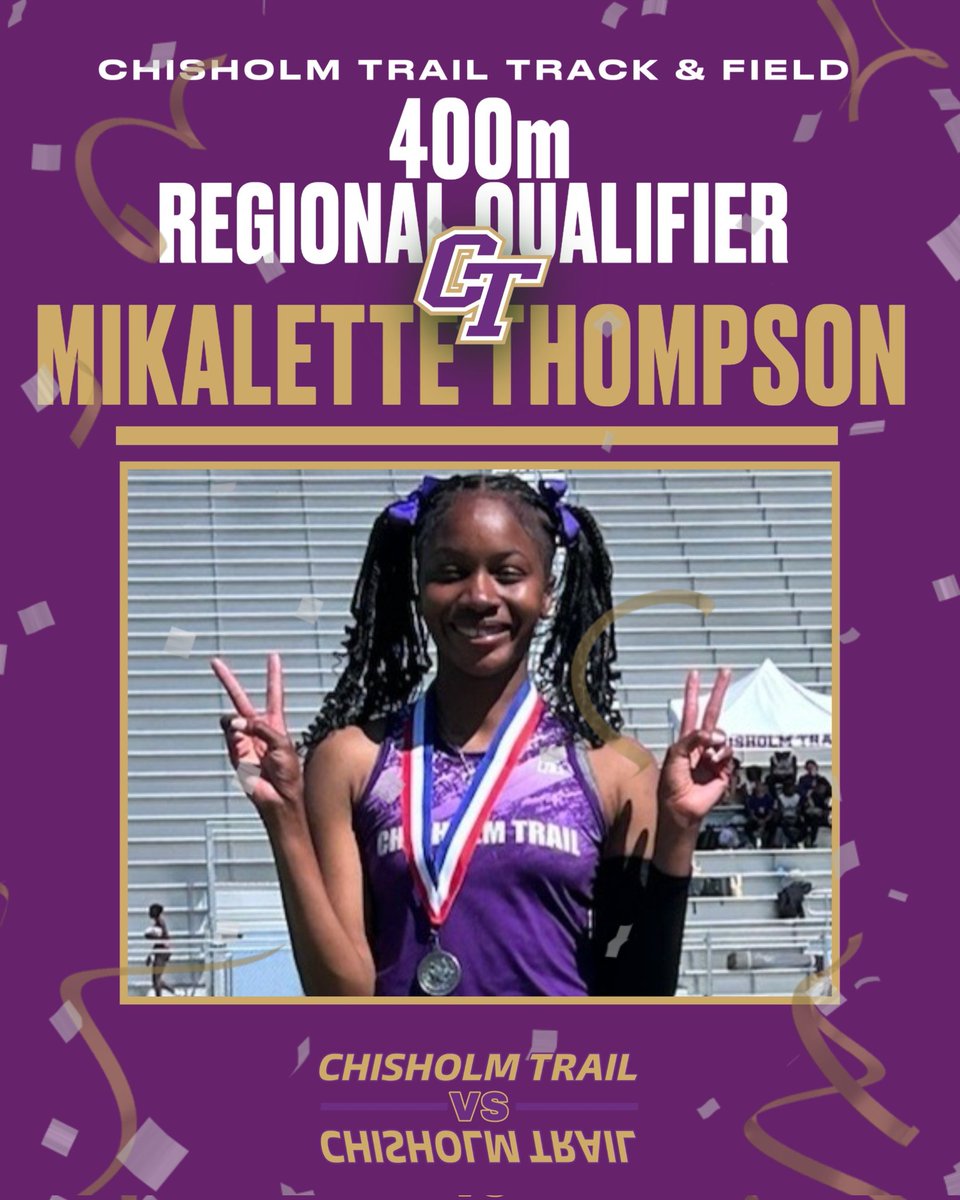 Congratulations on placing 3rd at 6A-Districts 3 & 4 Area Trackmeet and moving on to Regionals
🟣🟡🪖🐎🎖#RangersRide #StayPurple #F4 #TTP #PTT