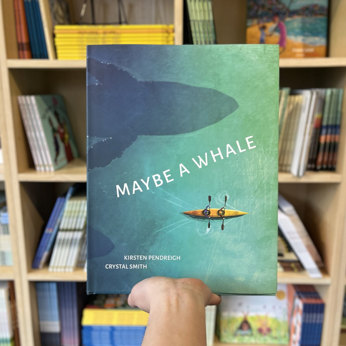 Showing a little love to MAYBE A WHALE by @kpiependreigh and illustrated by @CrystalSmithArt, a finalist for the Christie Harris Illustrated Children’s Literature Prize! 🐳✨