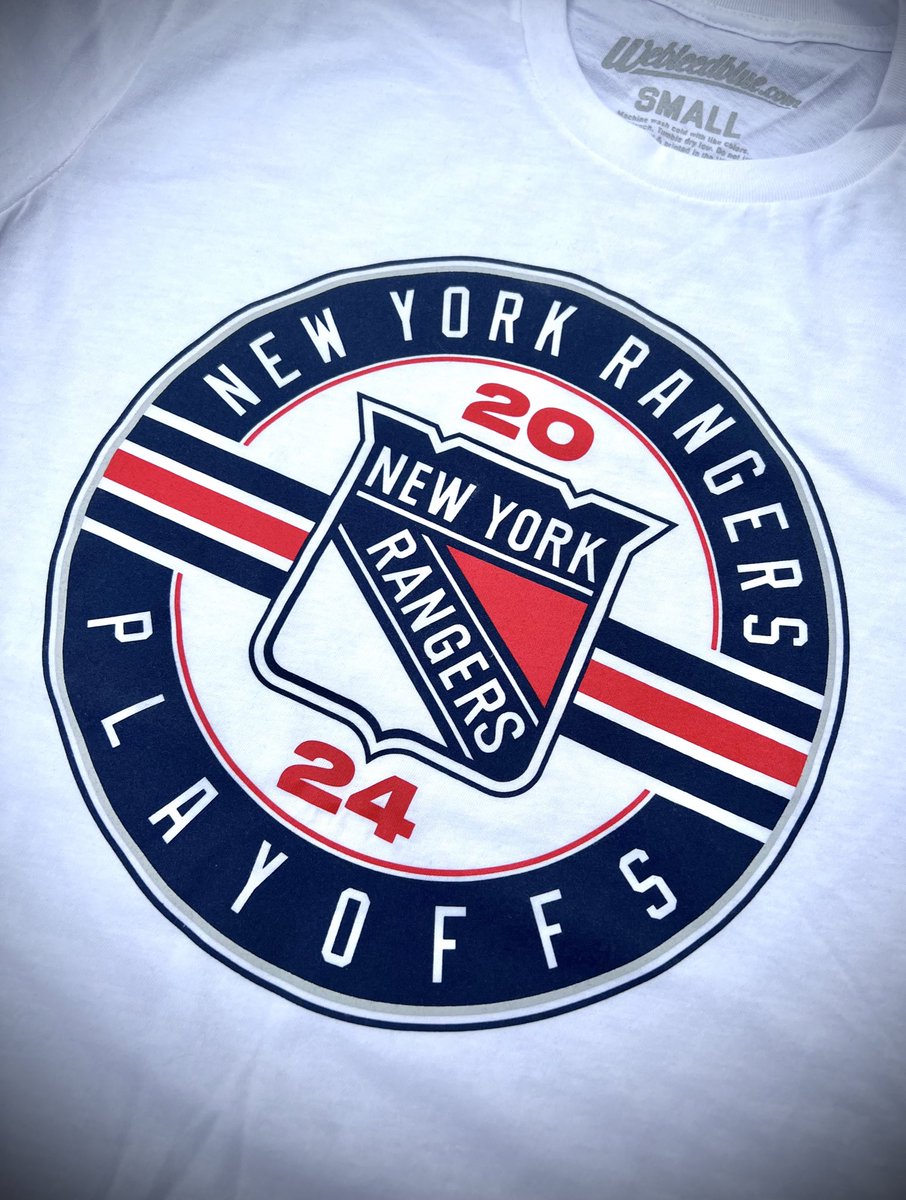 2024 #NYR Playoffs tees are available now at shop.msg.com/products/we-bl…