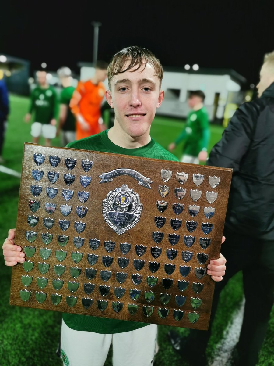 Congratulations to @NISchoolsFA on the 2-1 win against Wales to lift the Centenary Cup.
Pictured, Coleraine and Loreto star, Senan Devine who scored 2 goals tonight.
