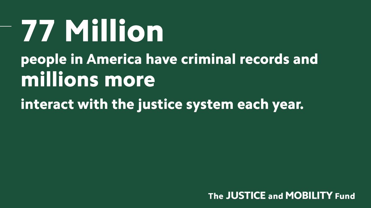 To create an equitable future, we must remember the millions of justice-impacted individuals. The @bluemeridianp #JusticeAndMobility Fund invests in orgs like us, who support employment pathways & encourage businesses to adopt #FairChanceHiring practices #SecondChanceMonth