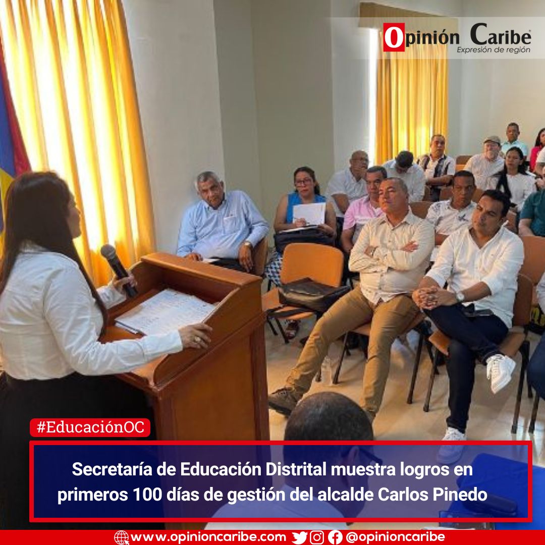 #EducaciónOC En los primeros 100 días de la administración del alcalde @CarlosPinedoC , la Secretaría de Educación muestra avances en el proceso de regularización y normalización de la planta docente. #BoletínDePrensa ➡️opinioncaribe.com/2024/04/11/log…

 @by_vicro @EducacionStaMta