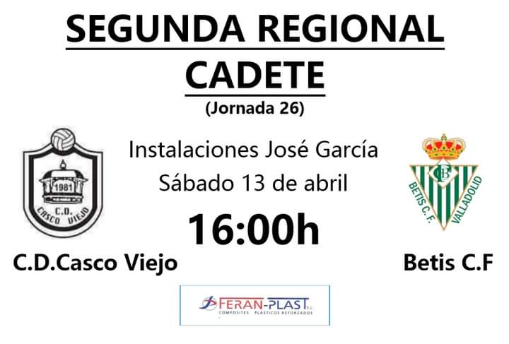 🕒 📆 ⚽ 𝗘𝗡𝗖𝗨𝗘𝗡𝗧𝗥𝗢 𝗣𝗔𝗥𝗔 𝗘𝗦𝗧𝗘 𝗙𝗜𝗡 𝗗𝗘 𝗦𝗘𝗠𝗔𝗡𝗔 (𝗦𝗮𝗯𝗮𝗱𝗼 𝟭𝟯 𝗱𝗲 𝗮𝗯𝗿𝗶𝗹)
Recta final del campeonato de liga y por tanto todos los partidos cobran una importancia mayor. 
💪💪 ¡¡¡𝐕𝐚𝐦𝐨𝐬 𝐂𝐚𝐬𝐜𝐨!!! 💪💪
#CDCascoViejo