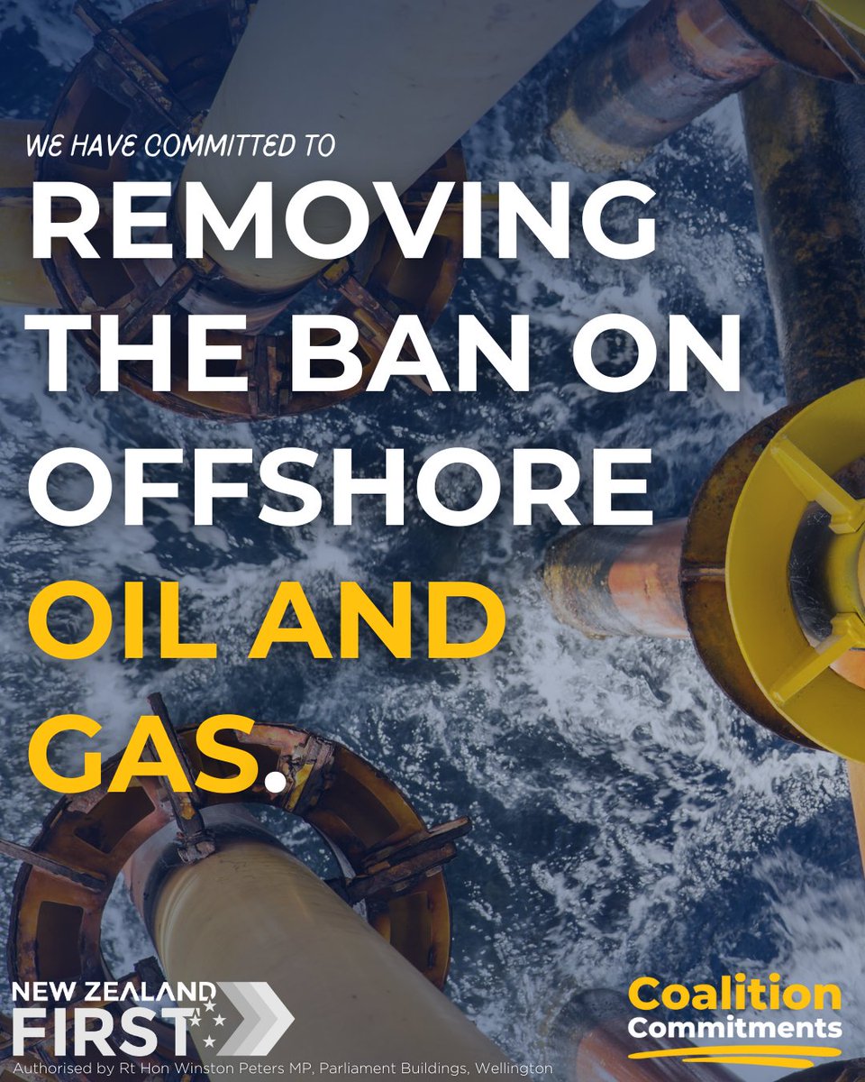 No longer will Green NGOs and extremists hold the New Zealand economy to ransom, we’re bringing back commonsense decision making by repealing the ban on offshore oil and gas exploration.