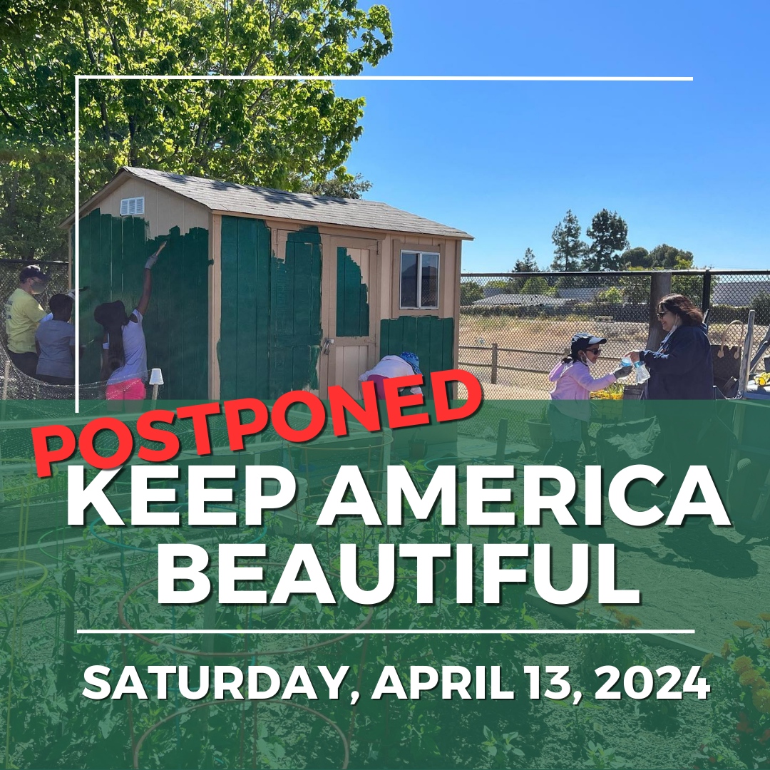 🌧️ Due to a rain scheduling conflict with Mother Nature, we need to postpone Saturday's Keep America Beautiful Day event. Stay tuned for updates regarding the event's new date! 🌳