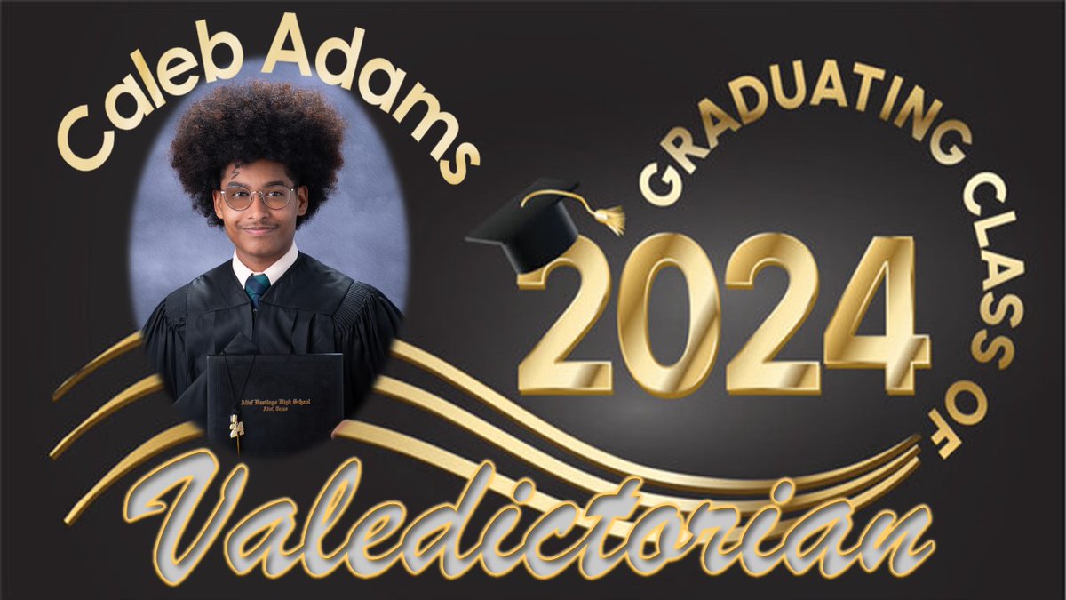 Congratulations, Caleb Adams, Alief Hastings High School Valedictorian of Graduating Class 2024! #HastingsProud