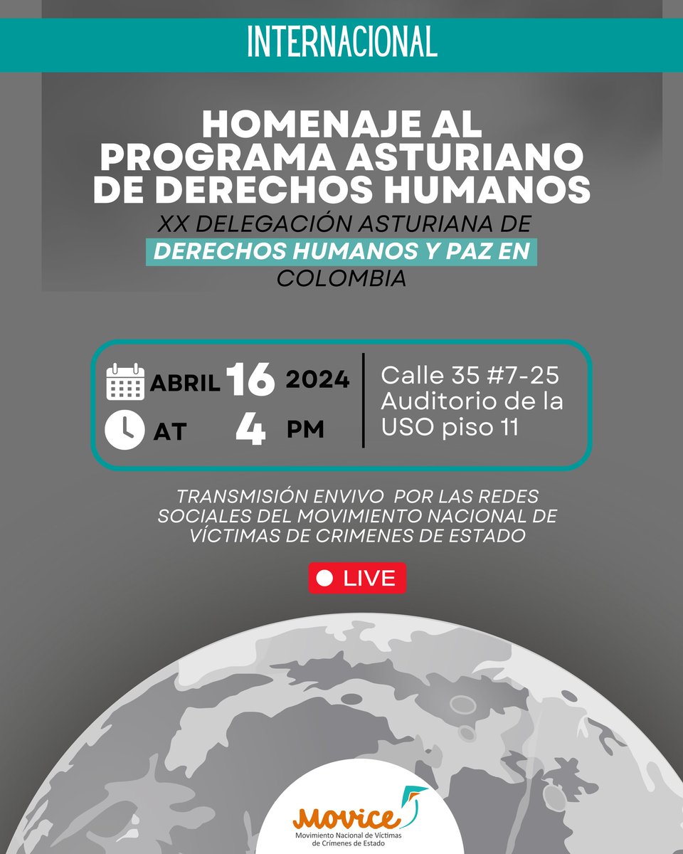 #Reconocimiento🏆| Homenaje al programa Asturiano de Derechos Humanos. 🕊️ 🗣️ Este año tenemos el honor de recibir a la XX delegación Asturiana de Derechos Humanos y Paz en Colombia, quienes nos han acompañado por más de 10 años.
