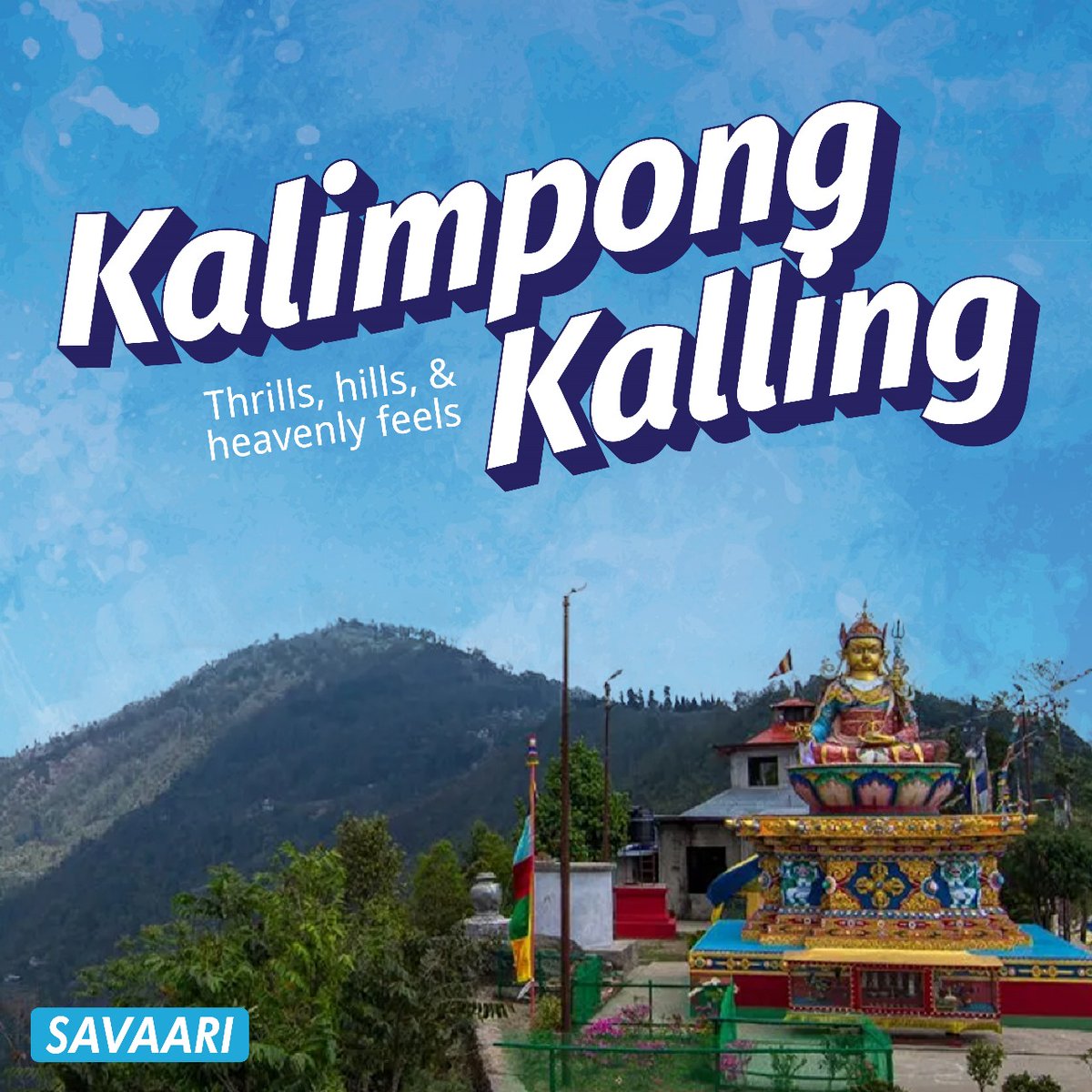 Feeling the heat?  Kalimpong in #WestBengal is calling!  Escape the scorching temperatures and immerse yourself in the serene beauty of this charming hill station. #Kalimpong #SummerEscape