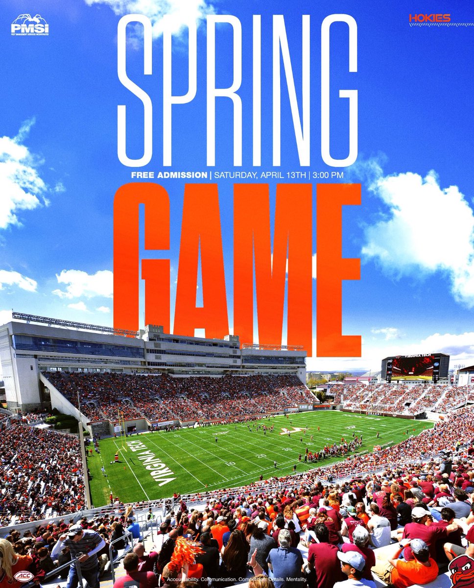 Spring football season is here…on my way to Blacksburg, can’t wait to see a loaded @HokiesFB team…a team to look out for in @ACCFootball for sure 🏈