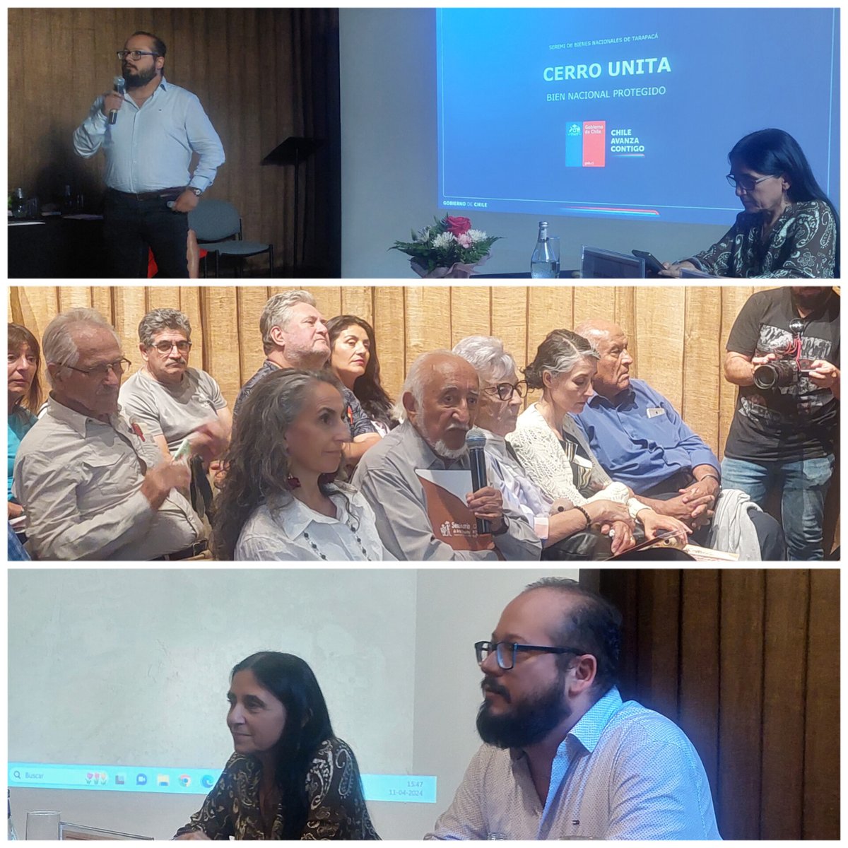 El seremi <a href="/OsvaldoArdilesA/">Osvaldo Ardiles Álvarez</a> expuso sobre el Bien Nacional Protegido Cerro Unita en el Seminario de Arte Rupestre organizado por <a href="/Monumentos_cl/">Consejo de Monumentos Nacionales de Chile</a>, ocasión en que detalló la alianza con este organismo para instalar señalética  y así proteger sitios patrimoniales. #Iquique #Tarapacá