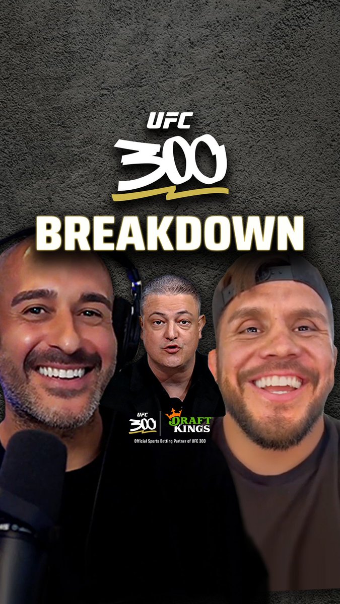 Listen in as @Jon_Anik @HenryCejudo and @FightOdds breakdown #UFC300 on the @DKSportsbook Betting Breakdown! 🎙️ dkng.co/UFC300Breakdown