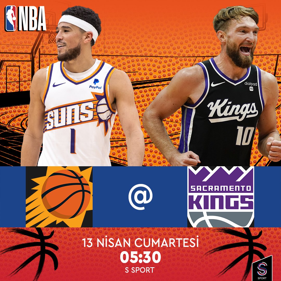 🔥 Phoenix Suns ile Sacramento Kings'in karşı karşıya geleceği maç canlı yayınla S Sport ve S Sport Plus’ta! 🗓 13 Nisan Cumartesi ⏰ 05:30 📺 S Sport