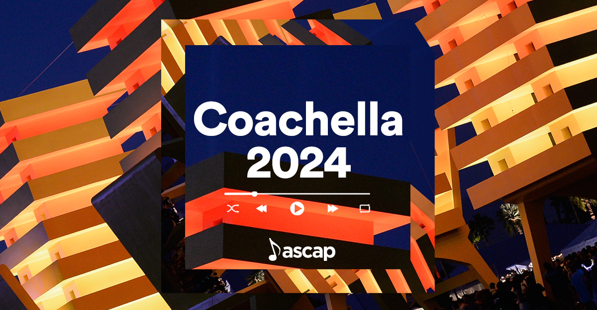 Heading to Coachella this weekend? 🌞 Check out our Spotify playlist to see which ASCAP members are featured in this year's lineup: bit.ly/3vOhrfR.