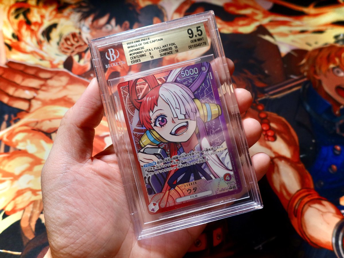 pray4goodpulls's tweet image. One piece fans now’s your time. Today we are giving away this beautiful BGS 9.5 Uta!
Rules to enter - Follow and Retweet.
Likes always appreciated.
Winner will be drawn 4/11 at 10pm est. US shipping only!
Good luck everyone!