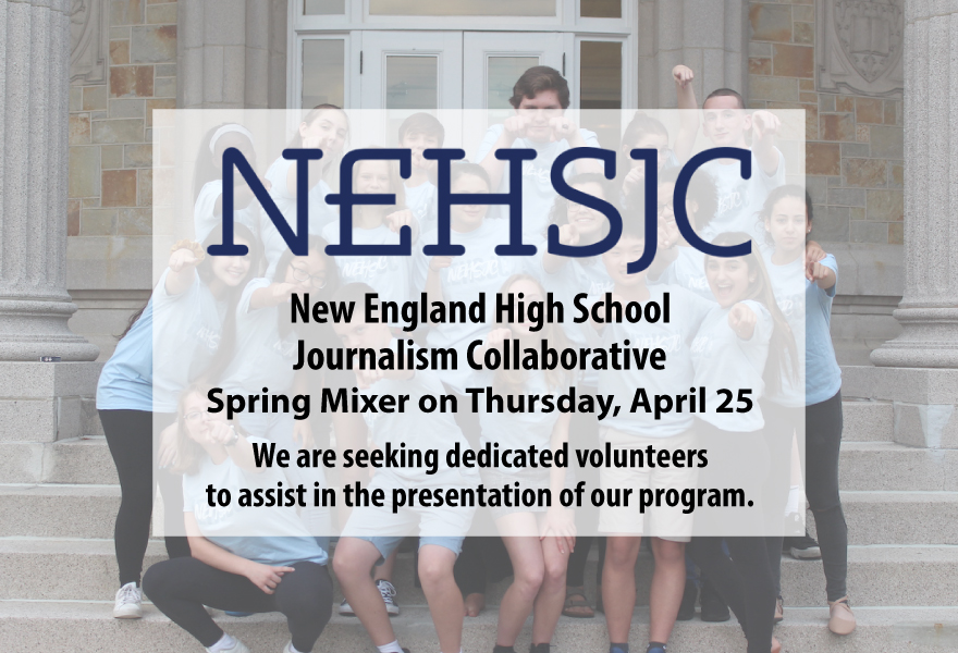 Want to help future journalists? @NEHSJC1 seeks volunteers! Join them at their Spring Mixer on April 25th to learn more about the program and continue Carole C. Remick's legacy. Learn more at nenpa.com/nehsjc-spring-….