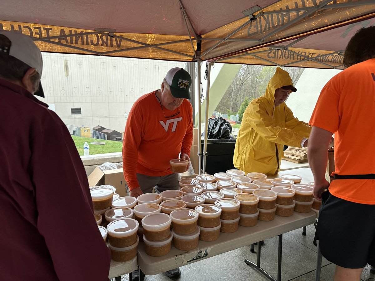 We appreciate The Brunswick Stew Crew for continuing the tradition for us. It was awesome as always. “It’s a great time to be a Hokie.” #LGH