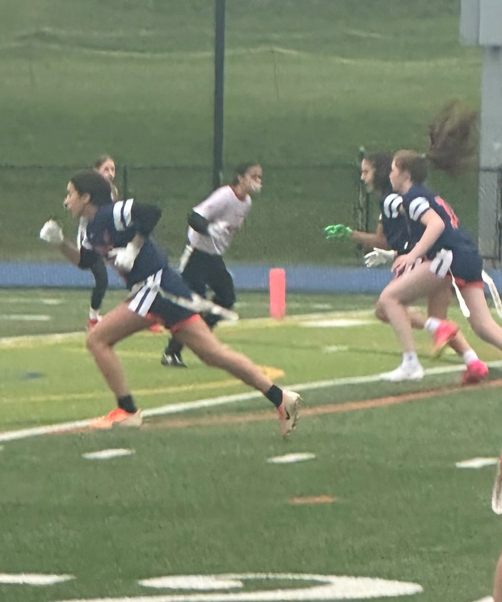 Greeley Flag Football playing hard in their first game @GreeleySports