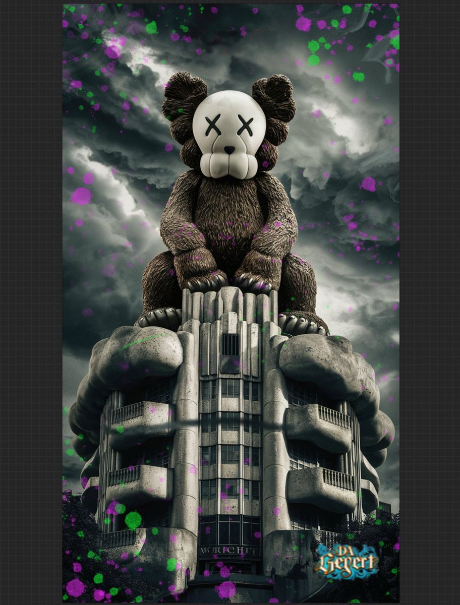 bjorngevert's tweet image. New art from Da Gevert: ”Kaws Kong” #kaws #kawscompanion #kawsholiday #aiartwork #ideogramai #generativeart #aiartists #banksy #beeple #kawsart  #art #ai #digitalart #generativeart #artificialintelligence #machinelearning #aiartcommunity #abstractart #nft #aiartists #neuralart