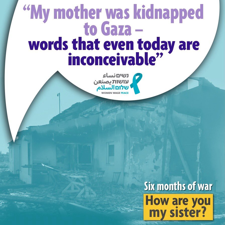 How are you, my sister? The voices of women during the war: October 7th. Almost everyone in the country woke up to sirens at 6:29, but I didn’t. There were no sirens in Haifa. Shortly before 8 AM, my daughter woke me up:”Ima, Orit told me to wake you up; there’s a war”. I go…