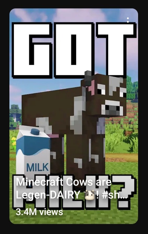 A cow in Minecraft can produce 875 litres of milk in just one session, based on the volume of water a bucket can contain; much more than the 28 litres of milk an average cow IRL can produce in a session. Also, a Minecraft cake requires 2625 litres of milk.