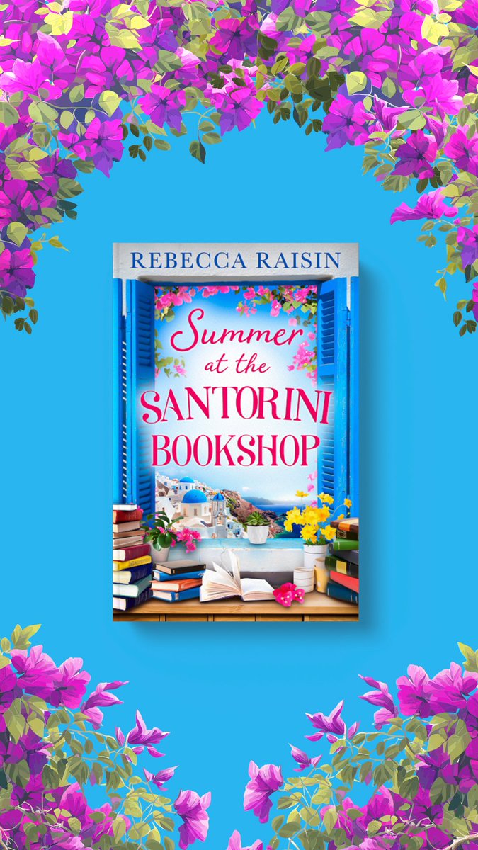 Happy Publication Day to @jaxandwillsmum for the glorious #SummerattheSantoriniBookshop. What a gorgeous uplifting cover. Rebecca's stories are always joyous and make me cry and laugh and I'm so excited to get stuck into this summery one #BookTwitter