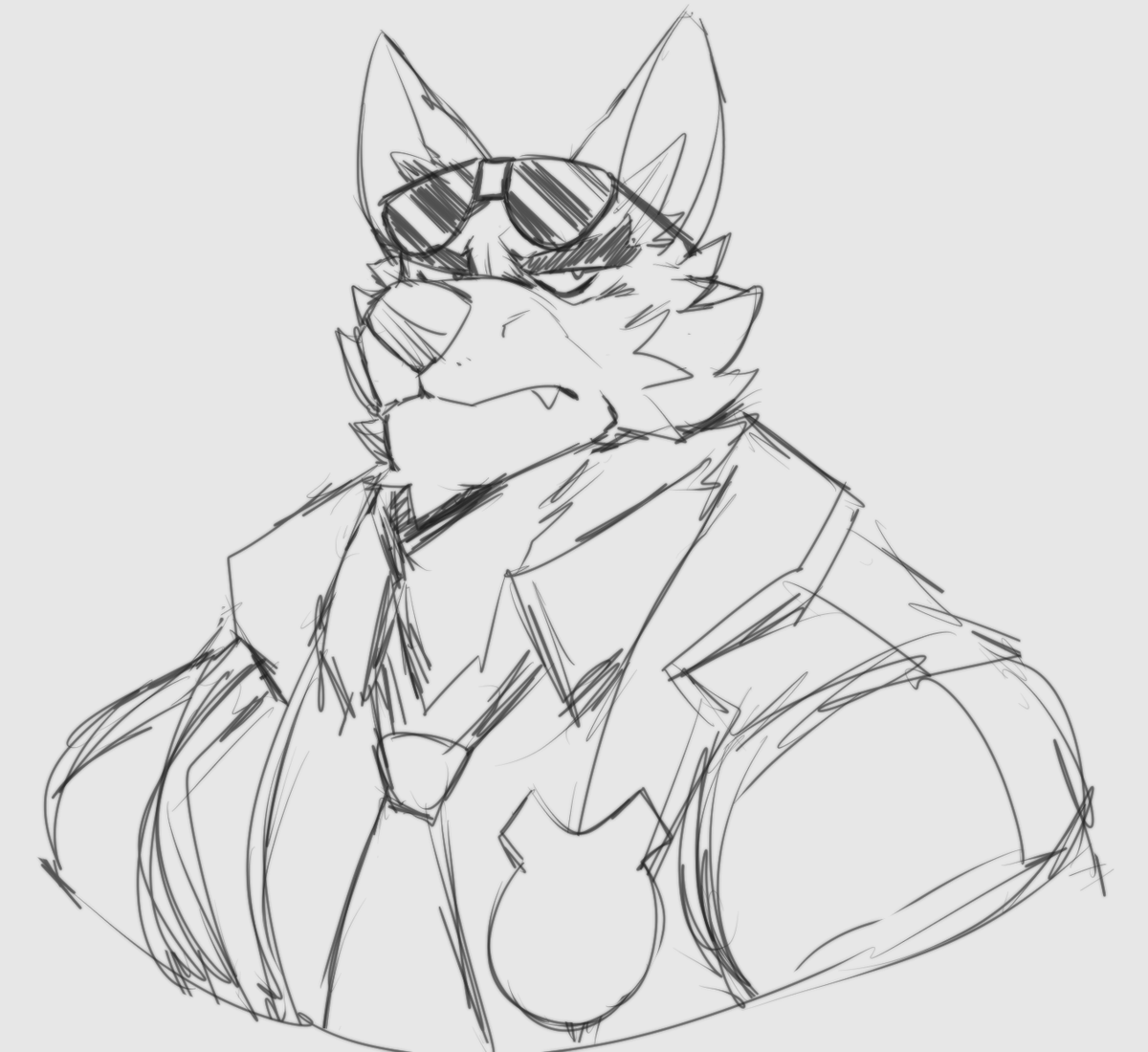 I don't even go here, but I love the new detective guy from FVF so have this doodle of him (: