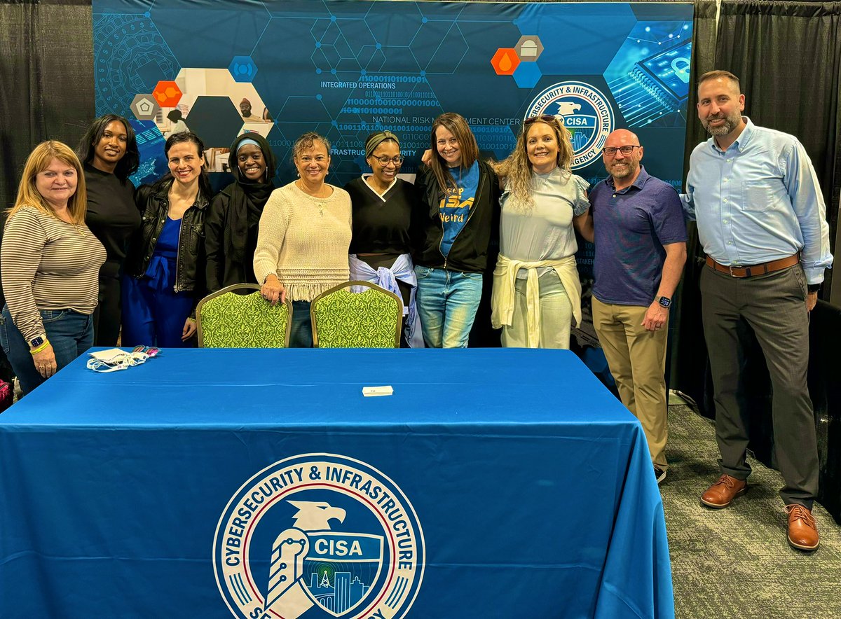 Great to spend time in Nashville w/the fabulous <a href="/WiCySorg/">Women in CyberSecurity (WiCyS)</a> team as part of their 10th Anniversary Celebration. I’m so inspired by WiCyS’ mission to recruit, retrain &amp; advance women in cybersecurity. Congrats to Ambareen &amp; <a href="/lynn_dohm/">Lynn Dohm | WiCyS ♥️</a>—<a href="/CISAgov/">Cybersecurity and Infrastructure Security Agency</a> is so proud to partner with you! 50x30!