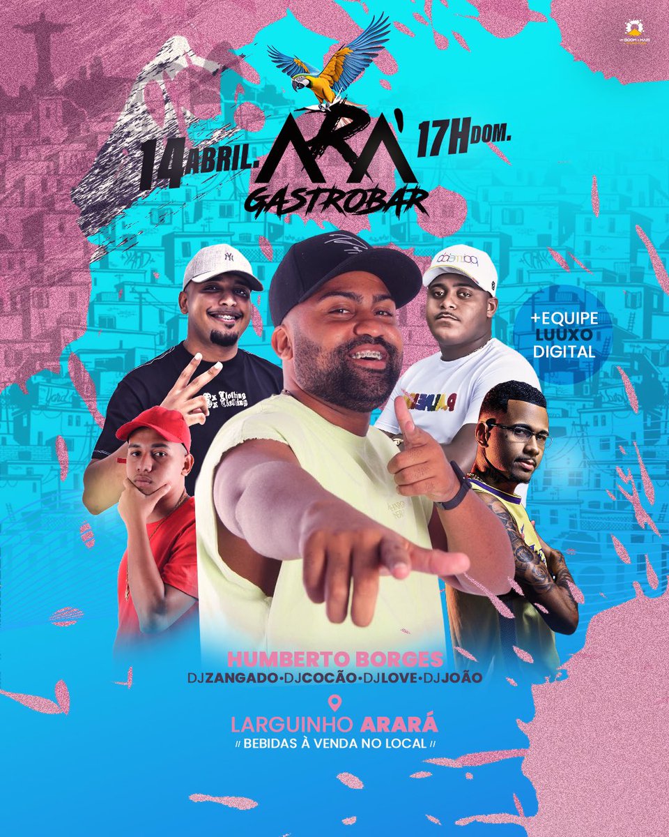 DOMINGÃO CONFIRMADÍSSIMO NOSSO PAGOFUNK NO ARA GASTROBAR NO LARGUINHO DO ARARÁ 🦜🥳🎶

A PARTIR DAS 17:00 MUITO PAGODE E MUITO FUNK ( CHEGUEM CEDO )🕺🏾💃🏼