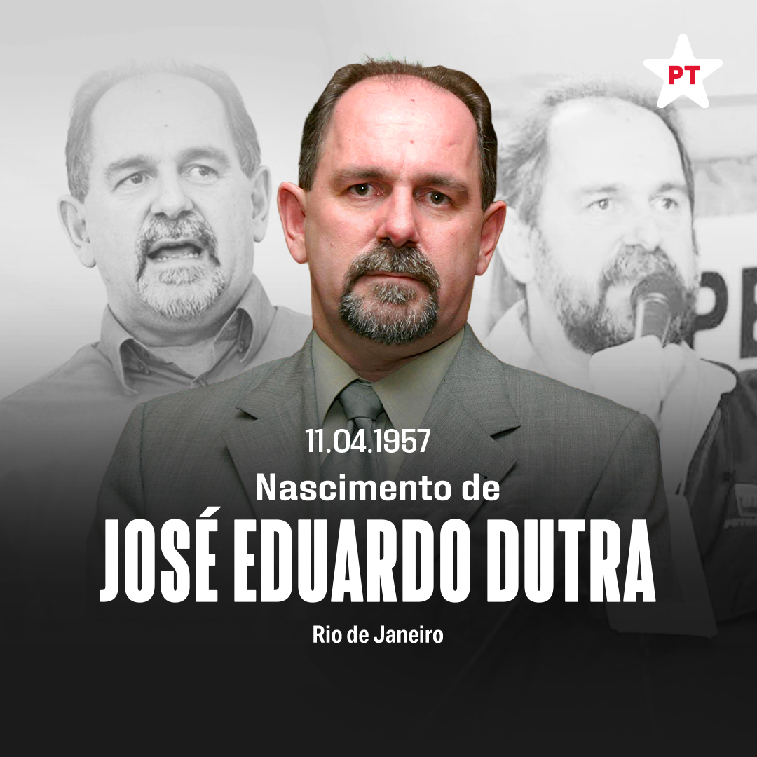 Dia de lembrar o nosso companheiro José Eduardo Dutra, que faria aniversário hoje. Dono de uma trajetória pelo povo, José foi Presidente da Petrobrás, Presidente do PT, Senador e Geólogo. 🌟 José Eduardo, presente!