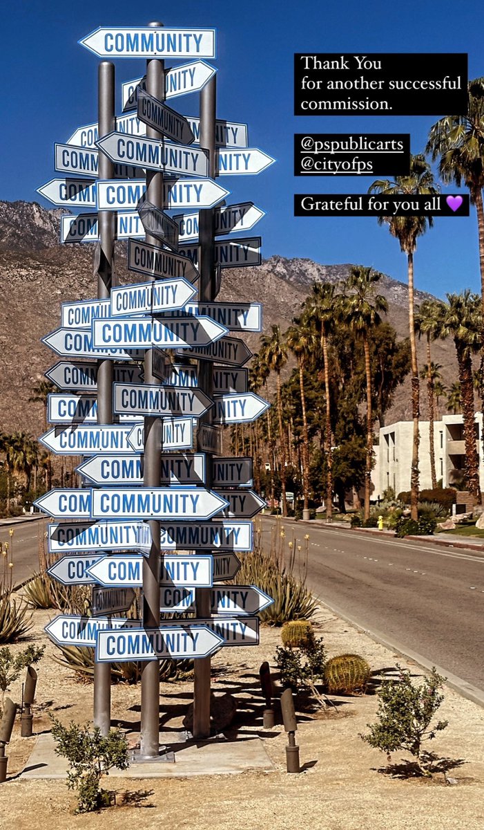 Shout out to <a href="/Midabi/">MIDABI</a> for the awesome new installation in Palm Springs 🪧👏😍