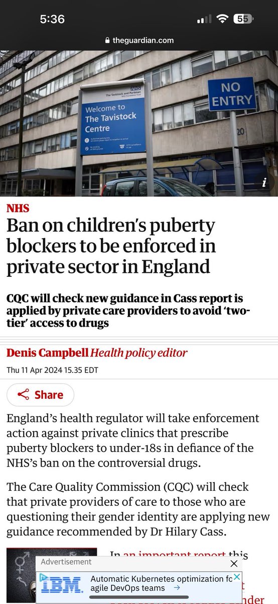 The Guardian is reporting England is attempting to block private clinics from providing puberty blockers, though it says those clinics may not be forced to comply. The situation for trans people continues to deteriorate in the UK.