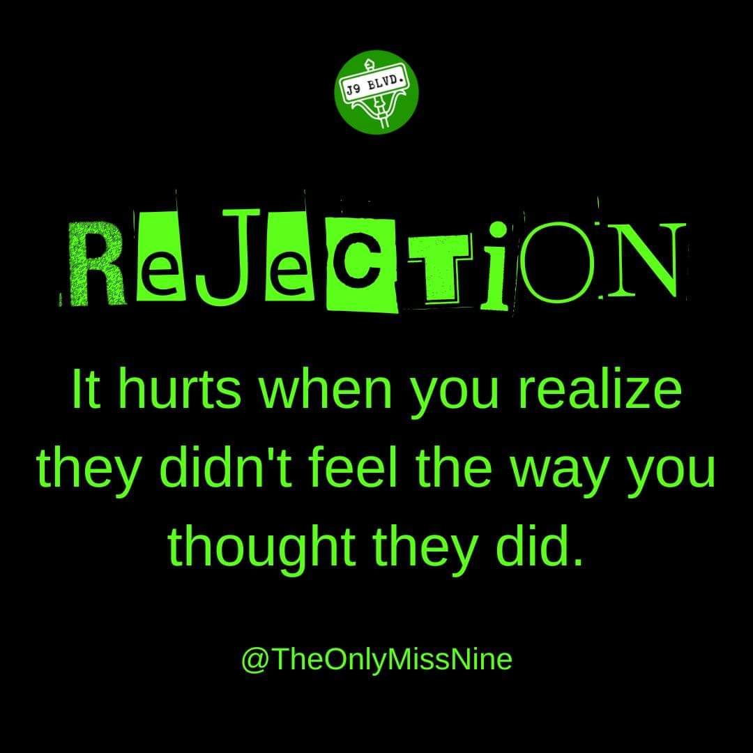 Don't let rejection stop you from trying again. Let go of self-blame, engage in self-care, and recognize opportunities for growth instead of allowing yourself to be devastated & beat down. #moveon #pain #emotions #EmotionsUnheard #TheOnlyMissNine #J9BLVD #WriteOn #writingtherapy