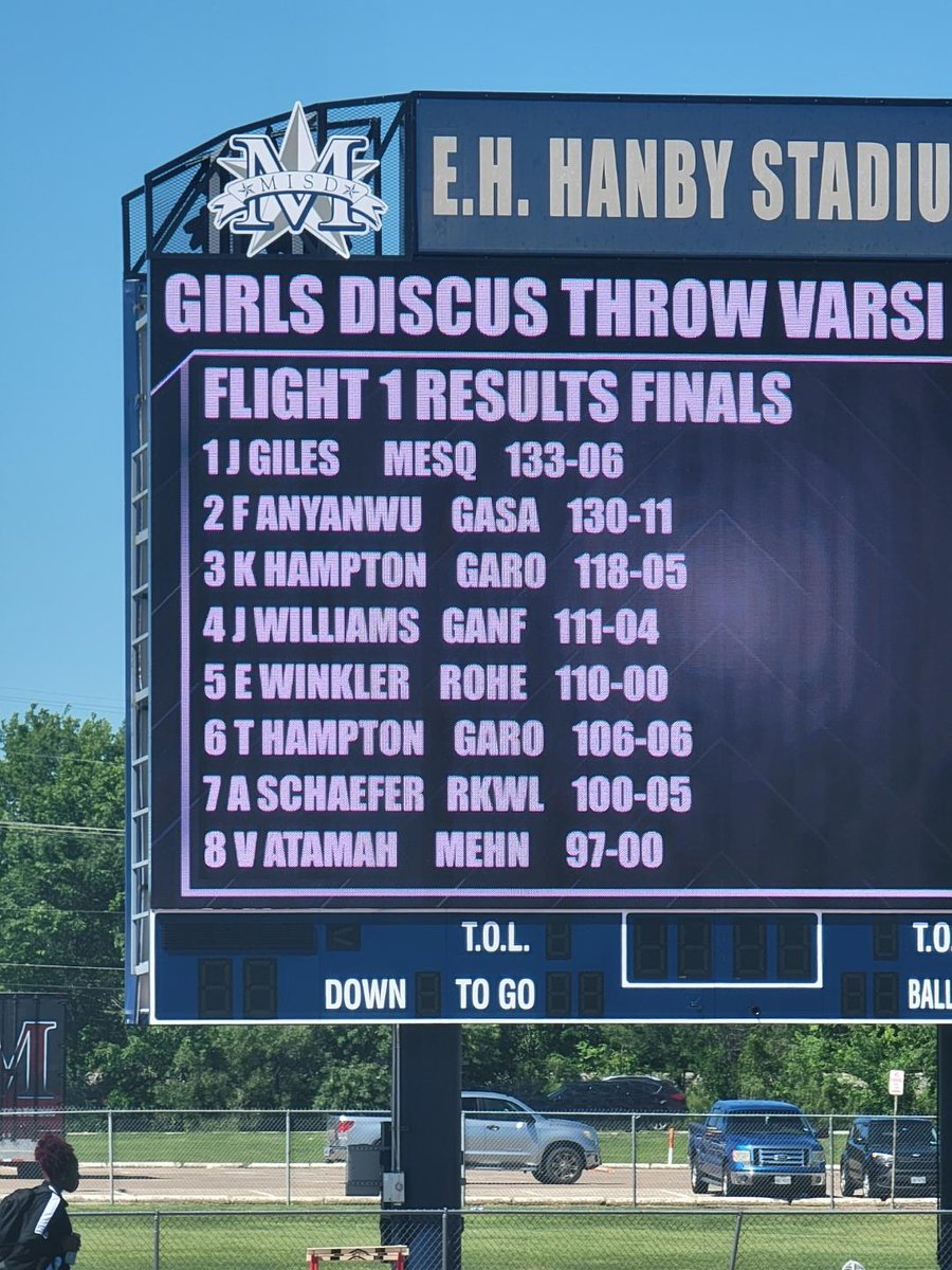 Congratulations to Rowlett HS Kinnidi Hampton for qualifying for the UIL Region 2 Track Meet in both Shot Put and Discus! @gisdnews @gisd_athletics @JudyCampbell49 @rgriff_32 @BlakeyNet @RHS_Eagles @DevinHasson @LETTNATION