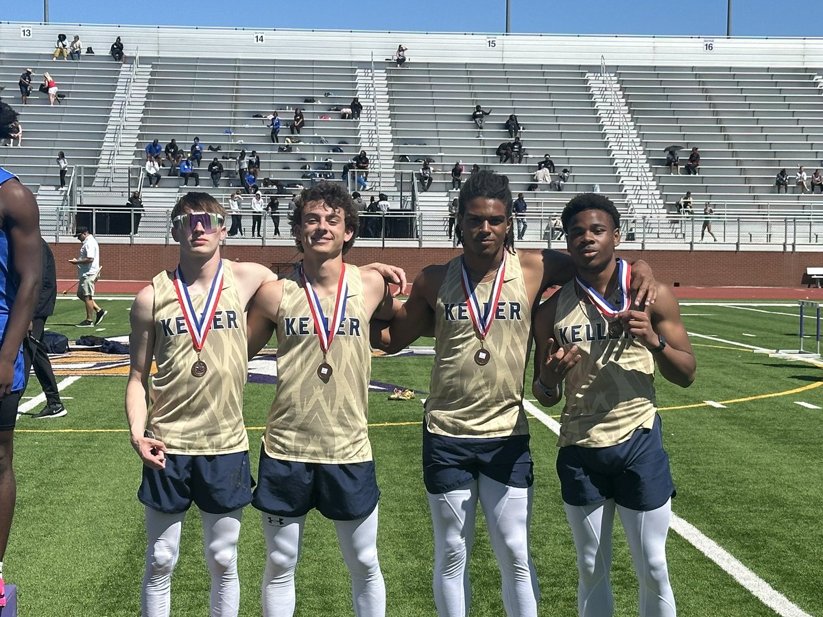 Congrats to the 4x100 team on qualifying for the regional track meet