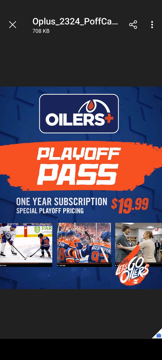 My friends on the Oilers+ crew are ready to bring you along for the playoff ride with behind-the-scenes coverage of every game! Click (oilersplus.com/signup?licence…) & use my exclusive promo code GENE24 to get a full-year subscription of Oilers+ for just $19.99. Punderful offer.