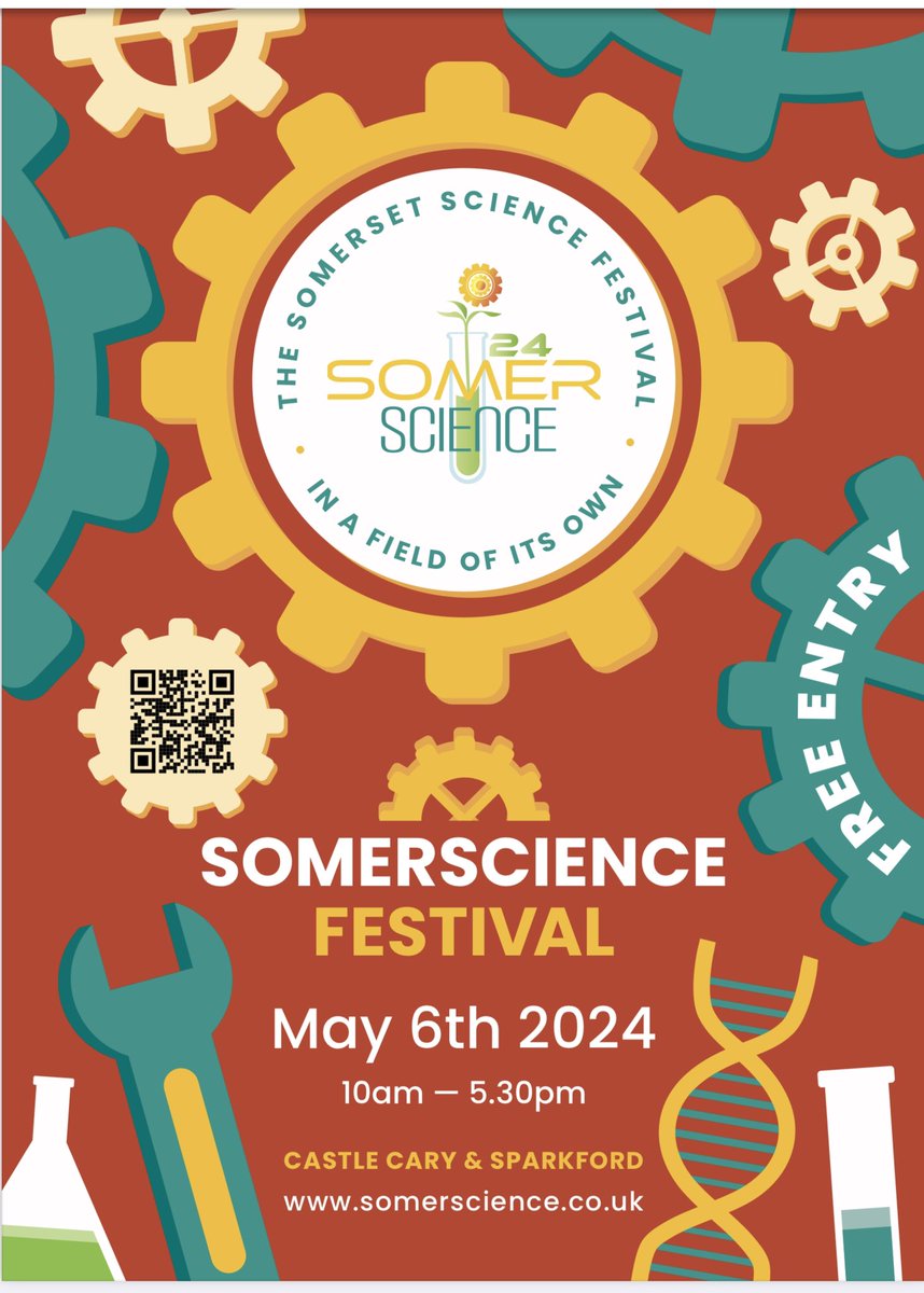 FREE & EASY next May 6th! Free family shows?✅ Free interactive science fair? ✅ Free entry to talks, health hub and debates by leading Somerset scientists and industrialists?✅ Free shuttle buses to venues from Castle Cary and Haynes?✅ Free parking?✅ @Somerscience