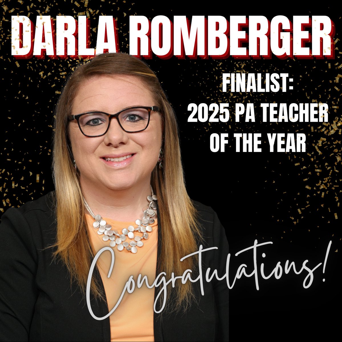 🎉 TEACHER OF THE YEAR FINALIST // We are honored to share that our very own Darla Romberger, Agriculture Sciences teacher and FFA advisor, has been selected as one of 12 educators from across the state as a 2025 PA Teacher of the Year Finalist. Congrats, Ms. Romberger! #CVproud