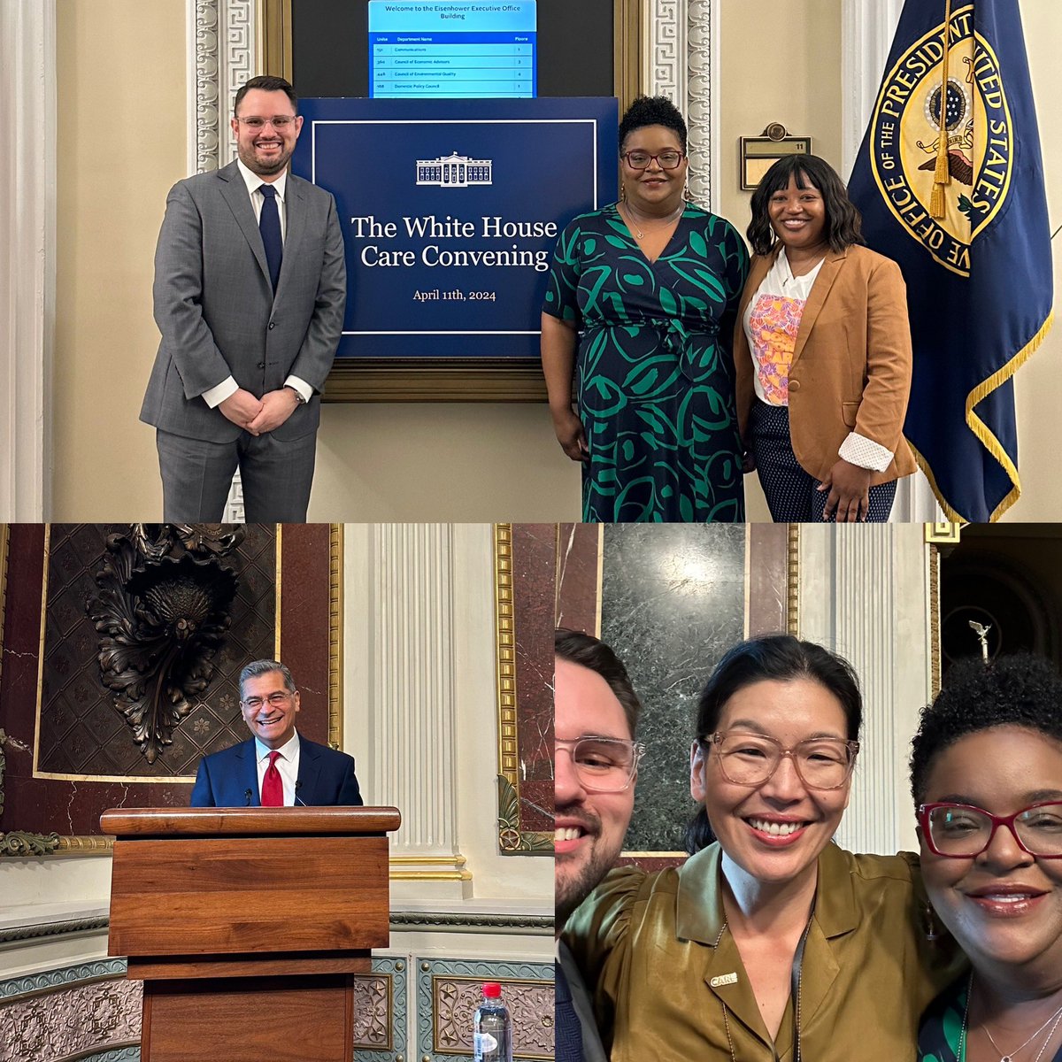Today’s @WhiteHouse Care Convening filled my heart & cleared my eyes for the work ahead to build a better care future. I know it’s possible w/ fierce allies like @rchoula @aijenpoo @malawian81 @NJorwic @dhuckelbridge @annaperng 💪🏽🙌🏽😍#CareCantWait #caregivernation