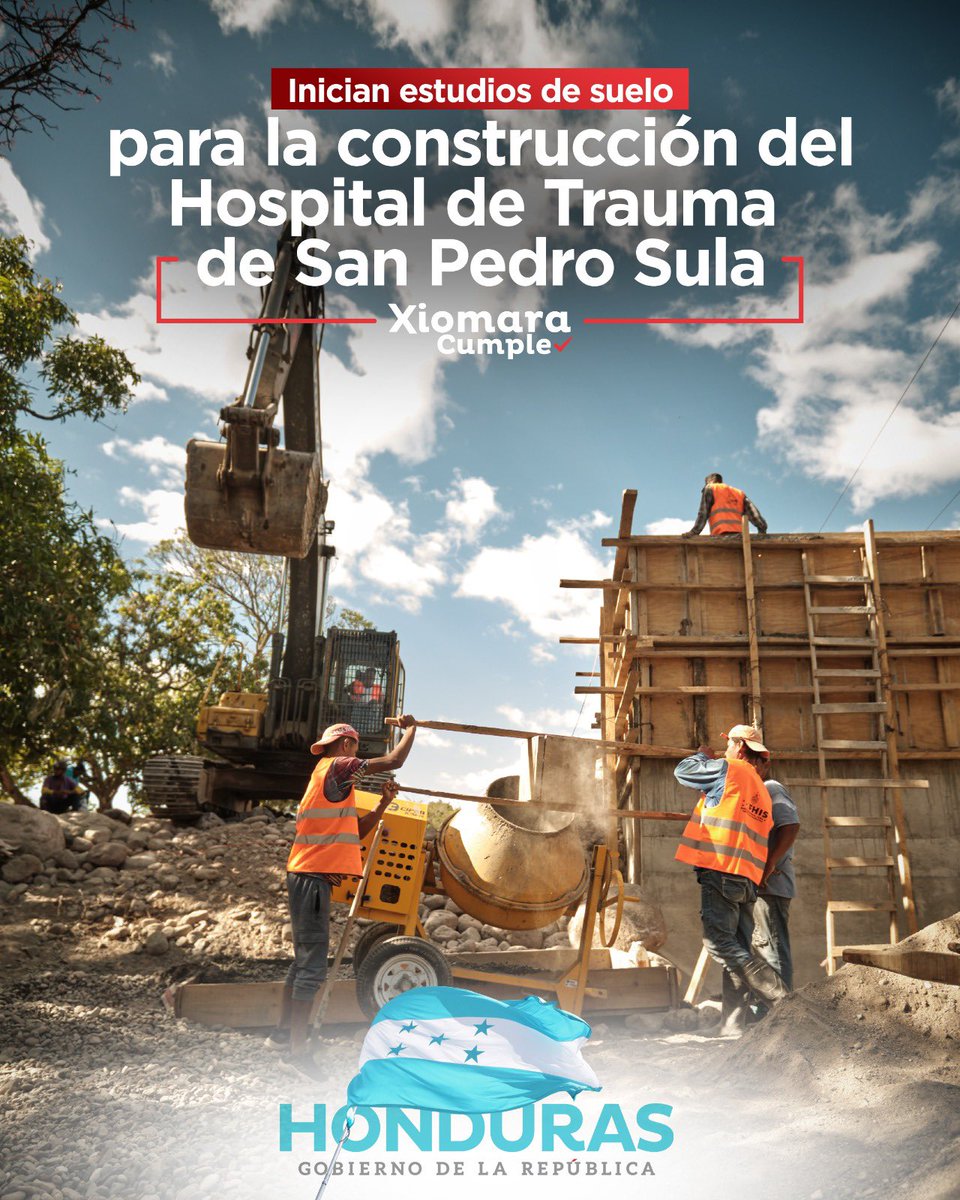 ¡Enhorabuena! Ya iniciaron los estudios topográficos para la construcción del hospital de Trauma en la ciudad de San Pedro Sula, Cortés. 🏥 Este hospital vendrá a complementar al hospital Mario Catarino Rivas, permitiendo que el equipo médico se concentre en la atención de…